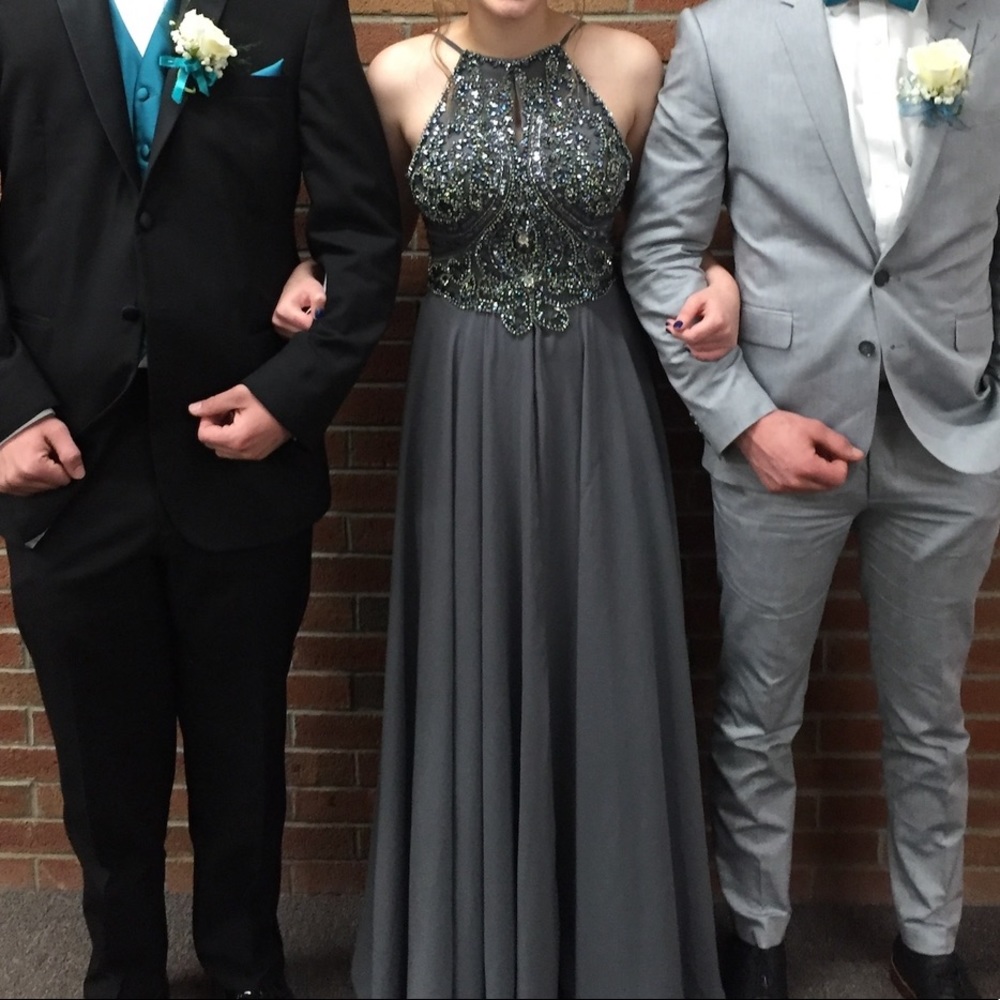 Open Back Prom Dress - Gem